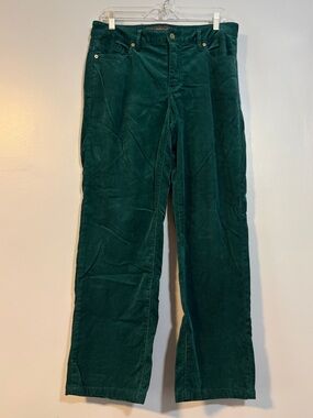 Christopher Blue Deep Teal Straight-Leg Corduroy Jeans
